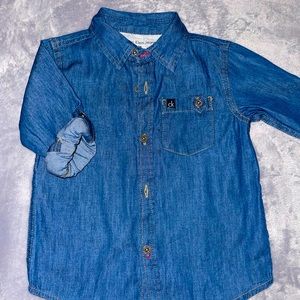 Calvin Klein button down top for infants.